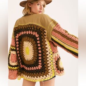 Free People No Rain Sweater Jacket